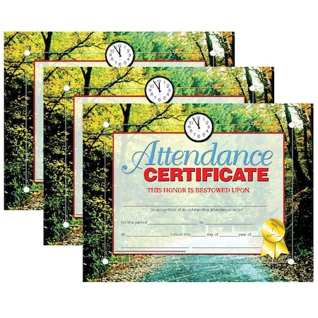 Hayes Attendance Certificate, PK90 VA680